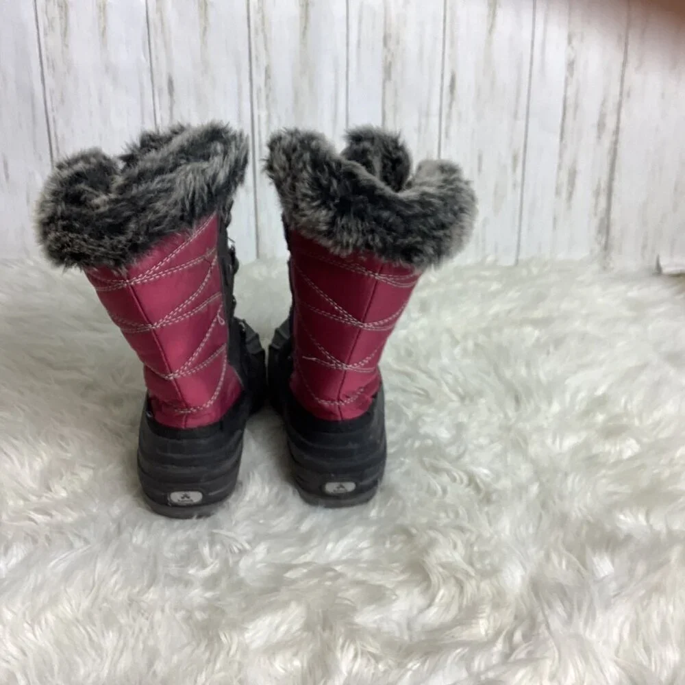 Kamik Girls Frost Lake Burgandy Snow Boats Size 1